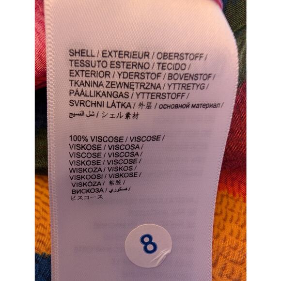 NWT Farm Rio Macaw Show Maxi Dress Sz Lg Boho Witchy Whimsical Artsy Boho - Picture 15 of 15